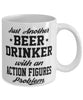 Funny Action Figures Mug Just Another Beer Drinker With A Action Figures Problem Coffee Cup 11oz White