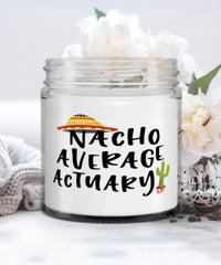 Funny Actuary Candle Nacho Average Actuary 9oz Vanilla Scented Candles Soy Wax