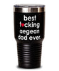 Funny Aegean Cat Tumbler B3st F-cking Aegean Dad Ever 30oz Stainless Steel