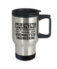 Funny Aeronautical Engineer Travel Mug Warning May Spontaneously Start Talking About Aeronautical Engineering 14oz Stainless Steel