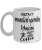 Funny Aeronautical Operations Technician Mug Instant Aeronautical Operations Technician Just Add Coffee Cup White