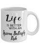 Funny African Butterfly Fish Mug Life Is Better With An African Butterfly Fish Coffee Cup 11oz 15oz White