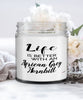 Funny African Grey Hornbill Bird Candle Life Is Better With An African Grey Hornbill 9oz Vanilla Scented Candles Soy Wax