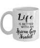 Funny African Grey Hornbill Bird Mug Life Is Better With An African Grey Hornbill Coffee Cup 11oz 15oz White