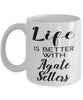 Funny Agate Setter Mug Life Is Better With Agate Setters Coffee Cup 11oz 15oz White