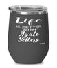 Funny Agate Setter Wine Glass Life Is Better With Agate Setters 12oz Stainless Steel Black