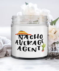 Funny Agent Candle Nacho Average Agent 9oz Vanilla Scented Candles Soy Wax