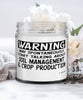 Funny Agronomist Candle Warning May Spontaneously Start Talking About Soil Management And Crop Production 9oz Vanilla Scented Candles Soy Wax