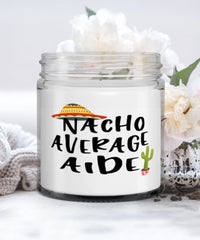 Funny Aide Candle Nacho Average Aide 9oz Vanilla Scented Candles Soy Wax