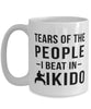 Funny Aikidoka Mug Tears Of The People I Beat In Aikido Coffee Mug 15oz White