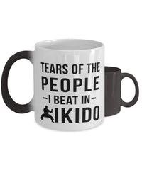 Funny Aikidoka Mug Tears Of The People I Beat In Aikido Coffee Mug Color Changing 11oz