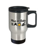 Funny Aikidoka Travel Mug Adult Humor Plan For Today Aikido Beer Sex 14oz Stainless Steel