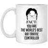 Funny Air Traffic Controller Mug Gift Fact You Are The World's Best Air Traffic Controller Coffee Cup 11oz White XP8434