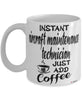 Funny Aircraft Maintenance Technician Mug Instant Aircraft Maintenance Technician Just Add Coffee Cup White