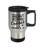 Funny Aircraft Mechanic Travel Mug Never Trust An Aircraft Mechanic That Doesn't Drink Coffee and Swears A Lot 14oz Stainless Steel