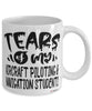 Funny Aircraft Piloting Navigation Professor Teacher Mug Tears Of My Aircraft Piloting Navigation Students Coffee Cup White