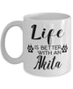 Funny Akita Dog Mug Life Is Better With An Akita Coffee Cup 11oz 15oz White