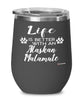 Funny Alaskan Malamute Dog Wine Glass Life Is Better With An Alaskan Malamute 12oz Stainless Steel
