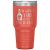 Funny Alcohol Birthday Tumbler In Whiskey Years You Just Got More Delicious Laser Etched 30oz Stainless Steel Tumbler