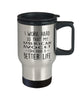 Funny American Avocet Travel Mug I Work Hard So That My American Avocet Can Have A Better Life 14oz Stainless Steel