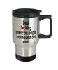 Funny American English Coonhound Dog Travel Mug B3st F-cking American English Coonhound Dad Ever 14oz Stainless Steel