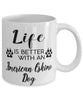 Funny American Eskimo Dog Mug Life Is Better With An American Eskimo Dog Coffee Cup 11oz 15oz White