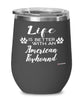 Funny American Foxhound Dog Wine Glass Life Is Better With An American Foxhound 12oz Stainless Steel