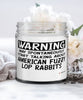 Funny American Fuzzy Lop Rabbit Candle May Spontaneously Start Talking About American Fuzzy Lop Rabbits 9oz Vanilla Scented Candles Soy Wax