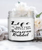 Funny American Rabbit Candle Life Is Better With An American Rabbit 9oz Vanilla Scented Candles Soy Wax