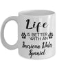 Funny American Water Spaniel Dog Mug Life Is Better With An American Water Spaniel Coffee Cup 11oz 15oz White