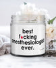 Funny Anesthesiologist Candle B3st F-cking Anesthesiologist Ever 9oz Vanilla Scented Candles Soy Wax