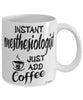 Funny Anesthesiologist Mug Instant Anesthesiologist Just Add Coffee Cup White
