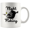 Funny Anglerfish Mug Night Fishing 11oz White Coffee Mugs