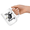 Funny Anglerfish Mug Night Fishing 15oz White Coffee Mugs