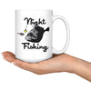 Funny Anglerfish Mug Night Fishing 15oz White Coffee Mugs