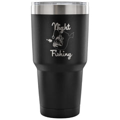 Funny Anglerfish Travel Mug Night Fishing 30 oz Stainless Steel Tumbler