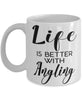 Funny Angling Mug Life Is Better With Angling Coffee Cup 11oz 15oz White