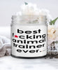 Funny Animal Trainer Candle B3st F-cking Animal Trainer Ever 9oz Vanilla Scented Candles Soy Wax