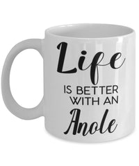 Funny Anole Lizard Mug Life Is Better With An Anole Coffee Cup 11oz 15oz White