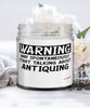 Funny Antiquing Candle Warning May Spontaneously Start Talking About Antiquing 9oz Vanilla Scented Candles Soy Wax