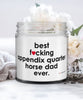 Funny Appendix Quarter Horse Candle B3st F-cking Appendix Quarter Horse Dad Ever 9oz Vanilla Scented Candles Soy Wax