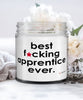 Funny Apprentice Candle B3st F-cking Apprentice Ever 9oz Vanilla Scented Candles Soy Wax