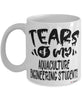 Funny Aquaculture Engineering Professor Teacher Mug Tears Of My Aquaculture Engineering Students Coffee Cup White