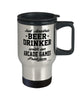 Funny Arcade Gamer Travel Mug Just Another Beer Drinker With A Arcade Games Problem 14oz Stainless Steel
