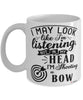 Funny Archery Mug I May Look Like I'm Listening But In My Head I'm Shooting A Bow Coffee Cup White
