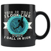 Funny Archery Mug This Is What I Look Like When I Call In 11oz Black Coffee Mugs