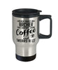 Funny Archery Travel Mug Never Trust An Archer That Doesn't Drink Coffee and Swears A Lot 14oz Stainless Steel