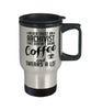 Funny Archivist Travel Mug Never Trust An Archivist That Doesn't Drink Coffee and Swears A Lot 14oz Stainless Steel
