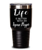 Funny Argene Flopper Rabbit Tumbler Life Is Better With An Argene Flopper 30oz Stainless Steel Black