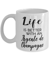Funny Argente De Champagne Rabbit Mug Life Is Better With An Argente De Champagne Coffee Cup 11oz 15oz White